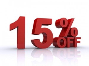 15% off