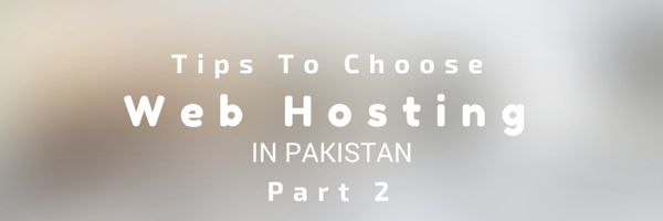 web hosting in pakistan