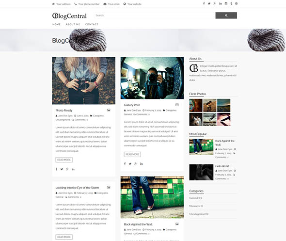 Theme For Magazine Style Blog