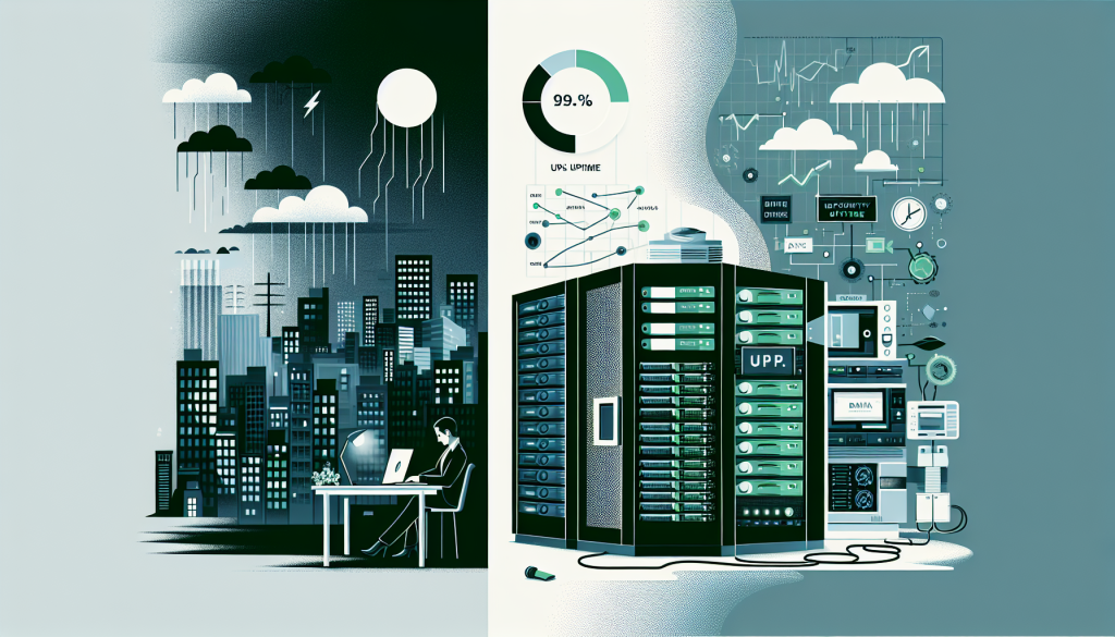 UPS-backed web hosting infrastructure protecting Pakistani business websites during power outages and load shedding